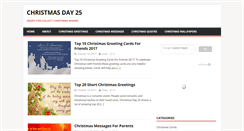 Desktop Screenshot of christmasday25.com